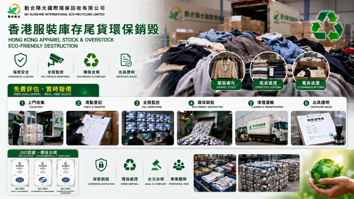 香港服装尾货销毁